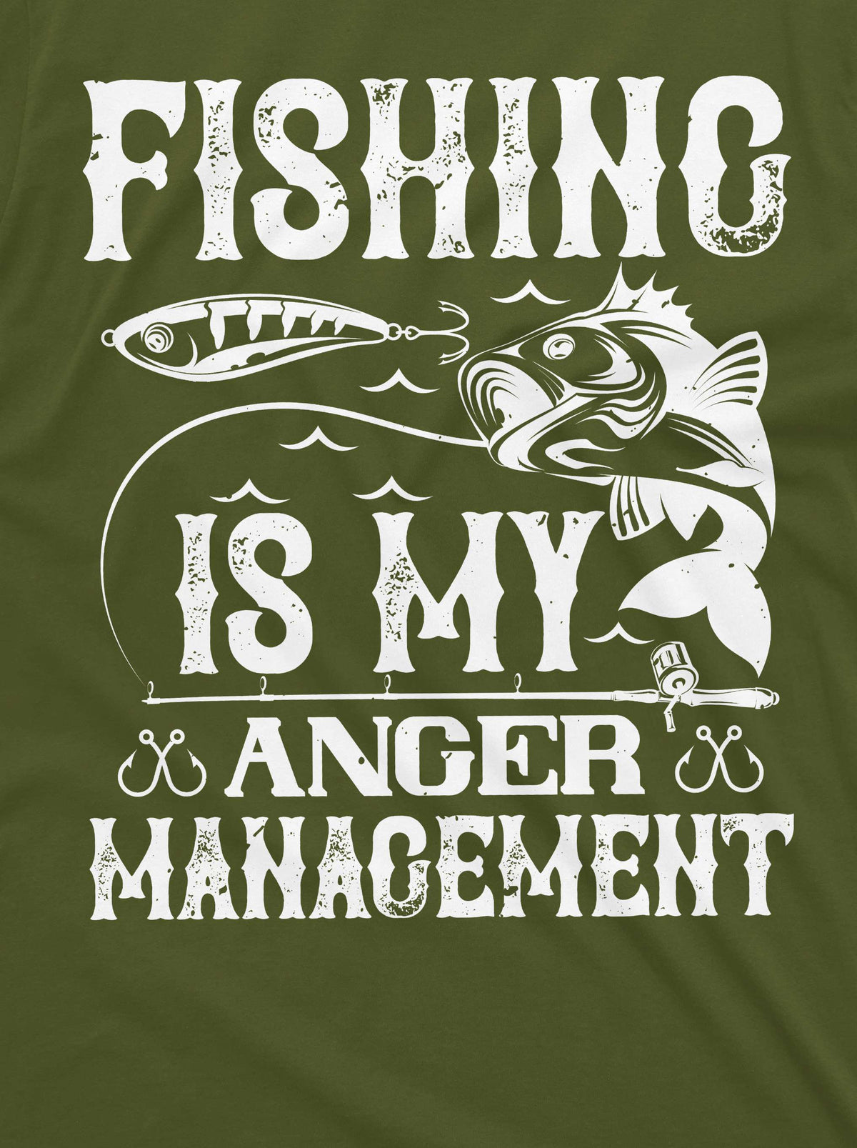 Men's Fishing anger management T-shirt Fisherman hobby product image 2