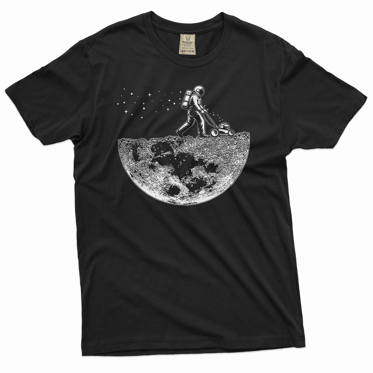 Space T-shirt Astronaut on the moon abstract art creative product image 1