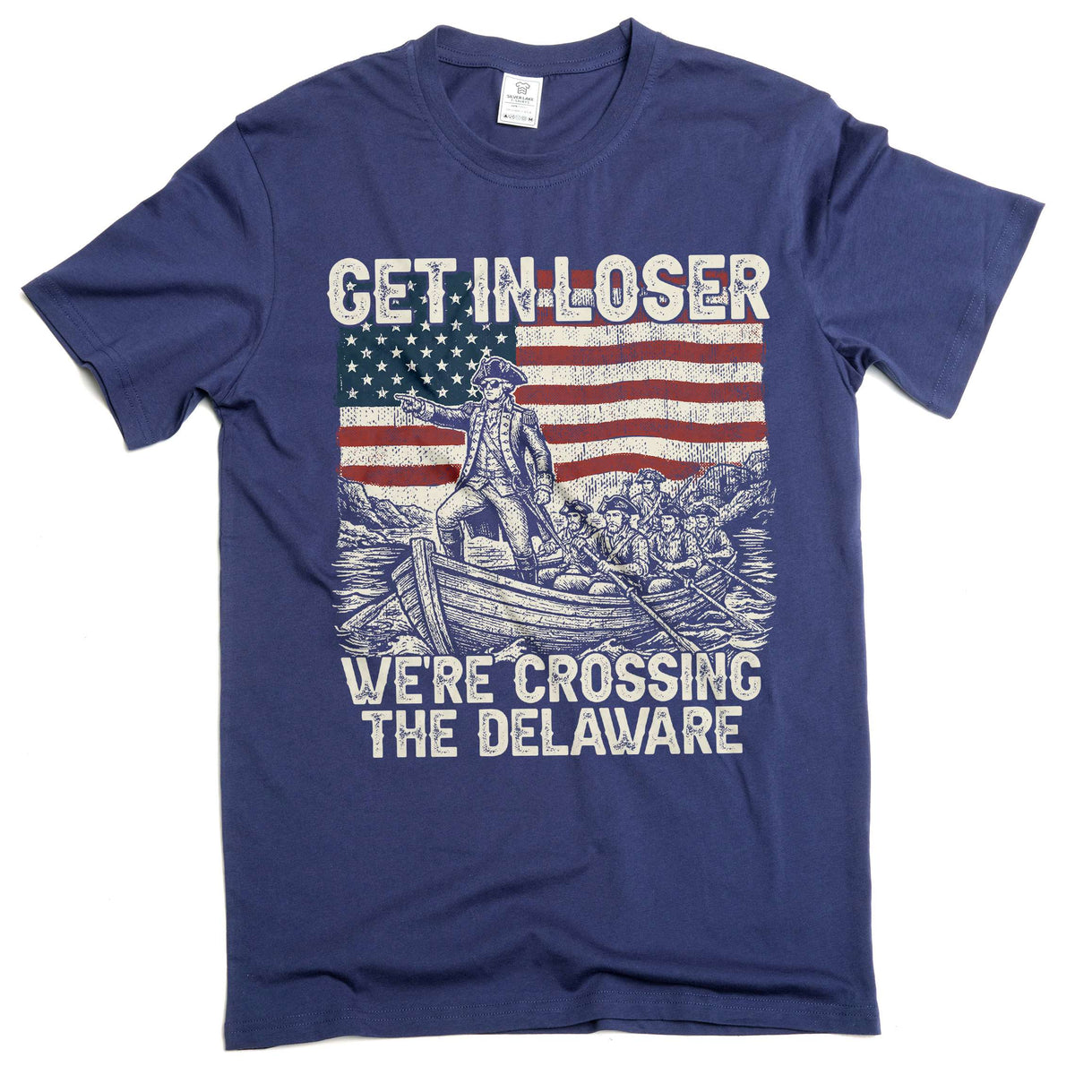 Men's Funny We're Crossing The Delaware Graphic T-Shirt 4th product image 3