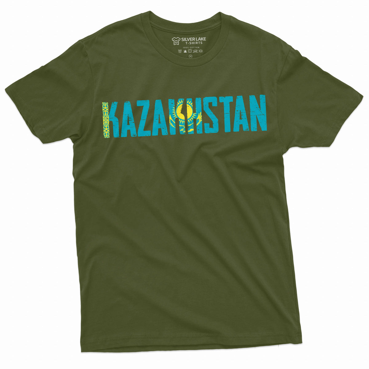 Men's Kazakhstan T-shirt Kazakhstani flag coat of arms product image 4
