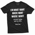Men's Funny shirt let me ask my wife Husband gift T-shirt product image 1