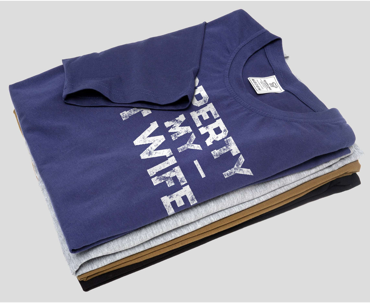 Property of my hot wife Men's T-shirt Valentine's day product image 6