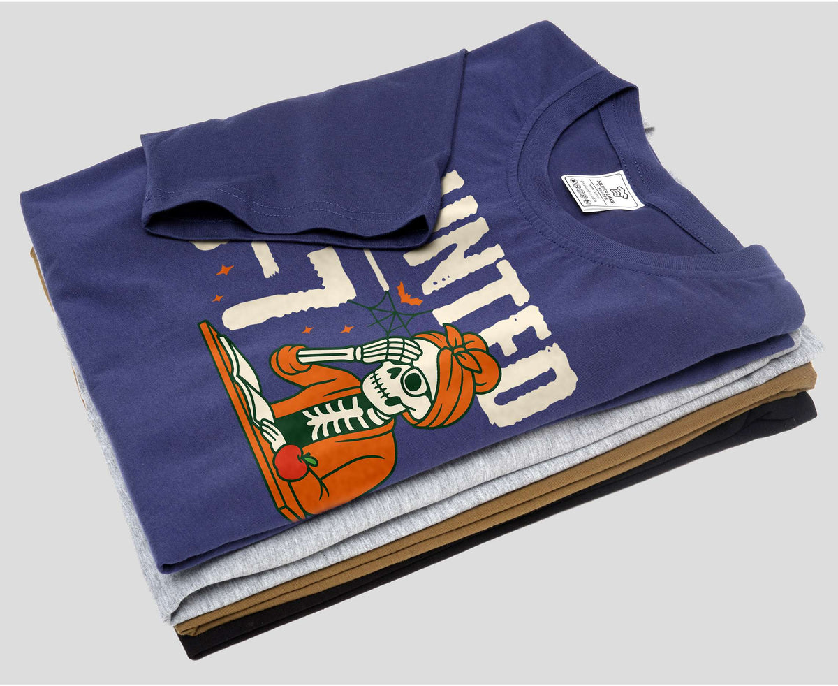 Funny Haunted by 6-7 T-shirt school teacher Halloween Meme product image 6