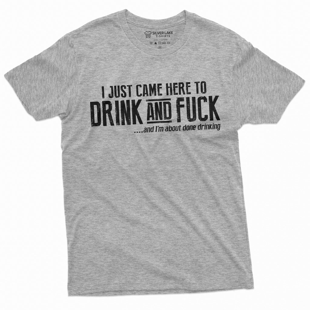 Men's funny offensive Humor T-shirt Drink and F*ck adult product image 11