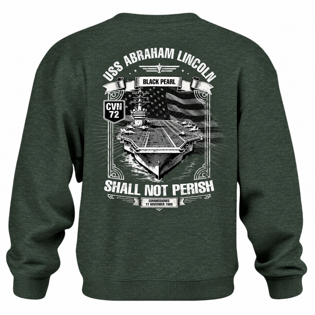 USS Abraham Lincoln CVN 72 Black Pearl Sweatshirt product image 10