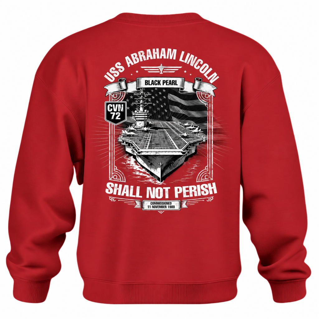 USS Abraham Lincoln CVN 72 Black Pearl Sweatshirt product image 7