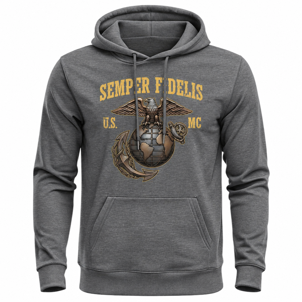 Semper Fidelis USMC Proud US Military Hoodie product image 7