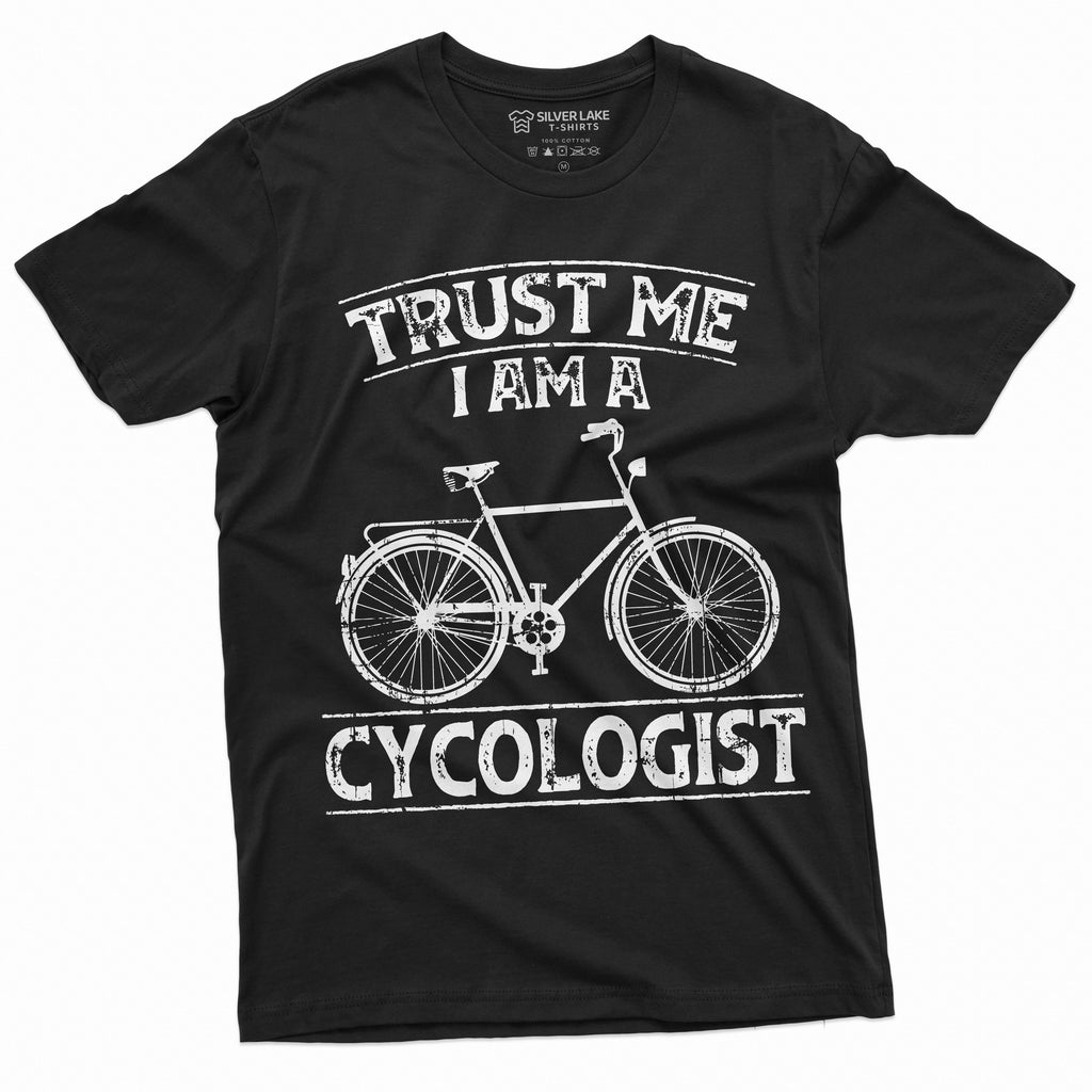 Funny Bicycle Rider Cycologist Tee Shirt Birthday Gift Bike product image 8