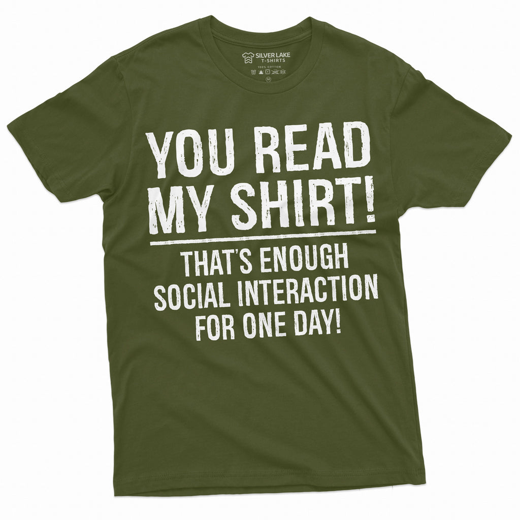 Funny Social interaction Sarcastic shirt Hilarious tee product image 4