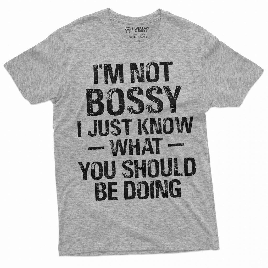 Funny I am not bossy tee shirt manager boss businessman product image 5