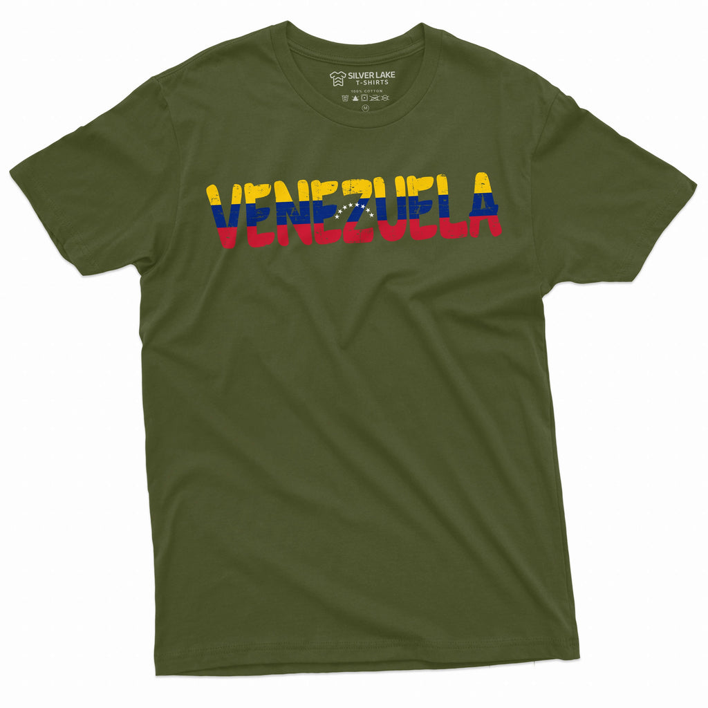 Men's Venezuela T-shirt flag coat of arms country Patriotic product image 1
