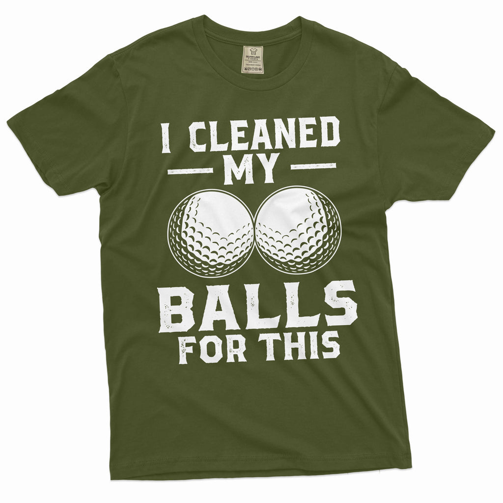 Men's funny Golf Tshirt I cleaned my balls for this sports product image 4