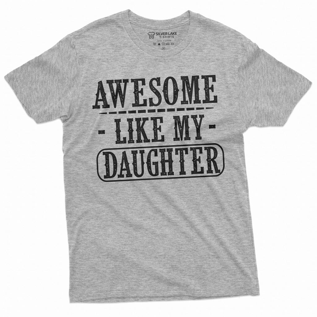 Father T-shirt, Dad tee shirt, Fathers day daughter awesome product image 5