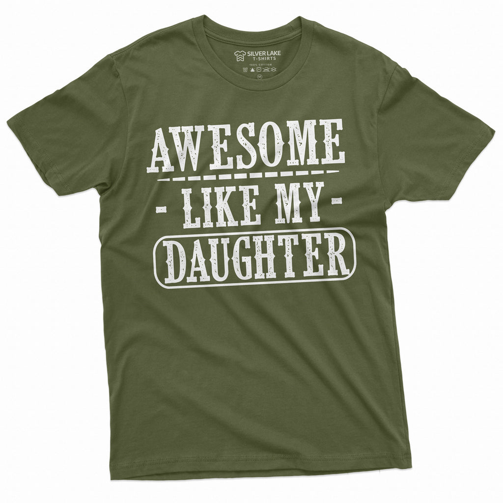 Father T-shirt, Dad tee shirt, Fathers day daughter awesome product image 2