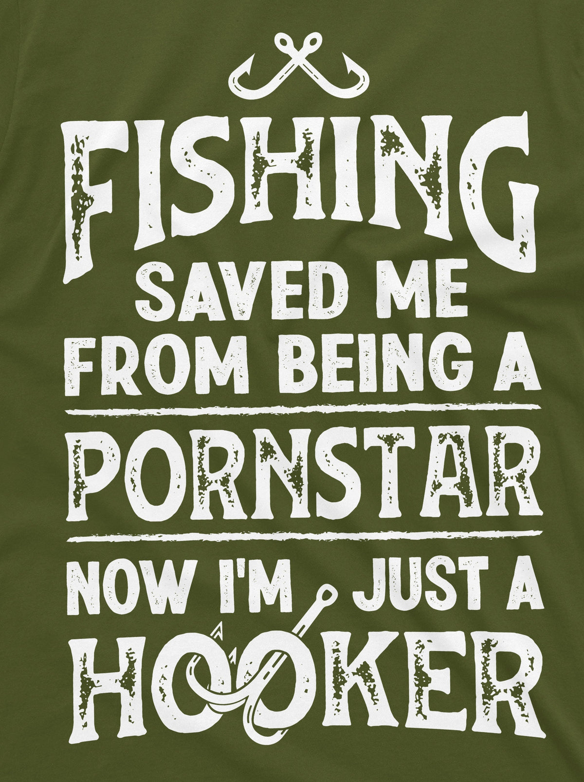 Mens Fishing Saved me from Being a Pornstar Funny T Shirt product image 2