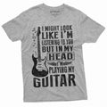 Mens Funny Music Musician Guitarist T-Shirt | in My Head I product image 1