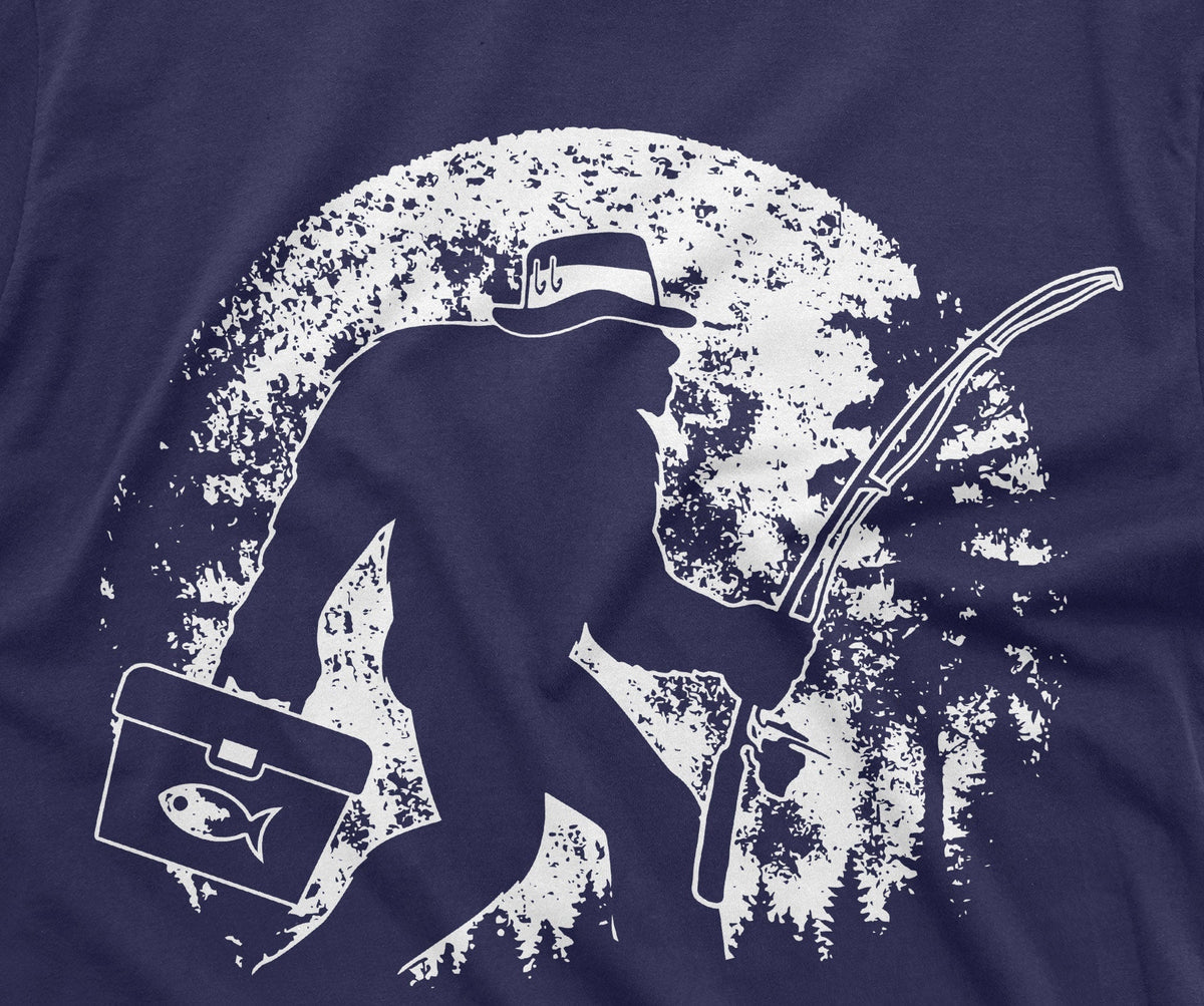 Men's Fishing Bigfoot T-Shirt | Fisherman Funny Outdoor product image 4