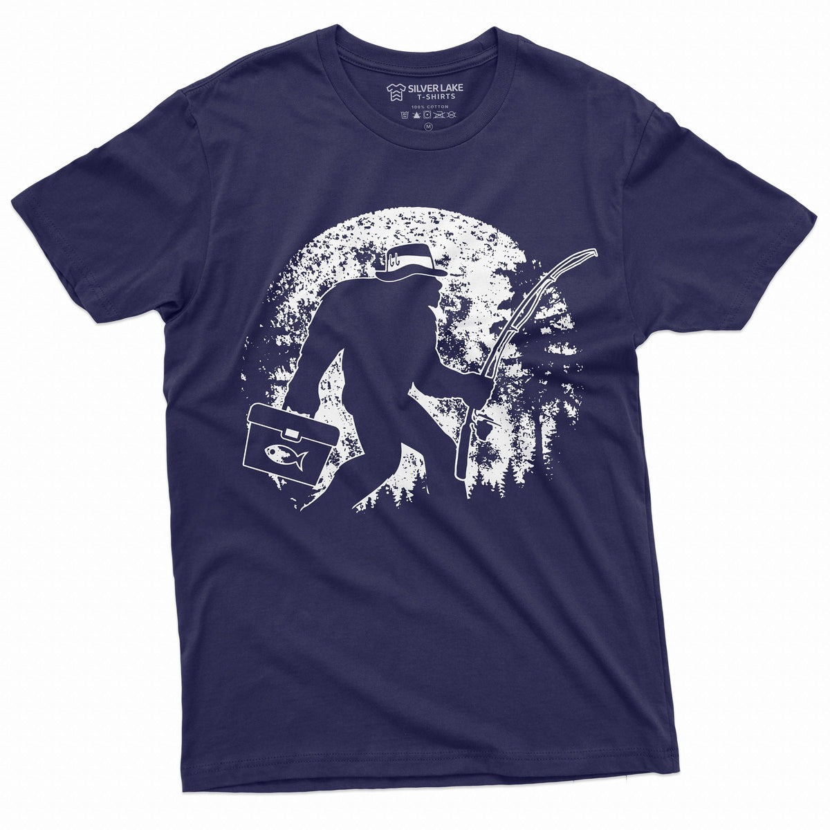 Men's Fishing Bigfoot T-Shirt | Fisherman Funny Outdoor product image 3