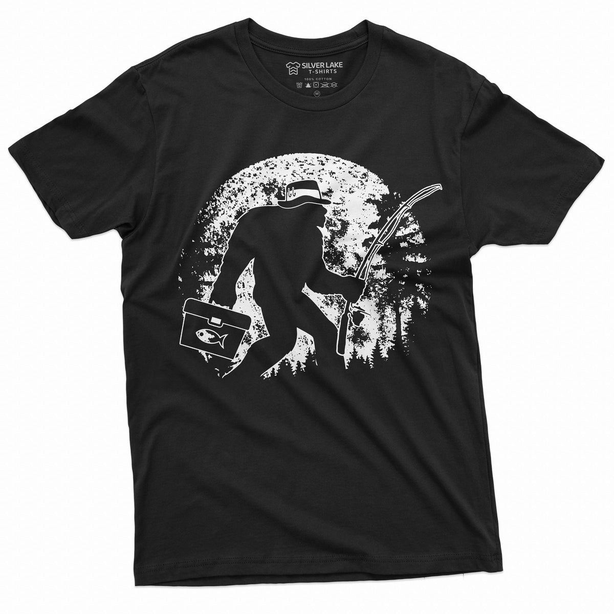 Men's Fishing Bigfoot T-Shirt | Fisherman Funny Outdoor product image 1