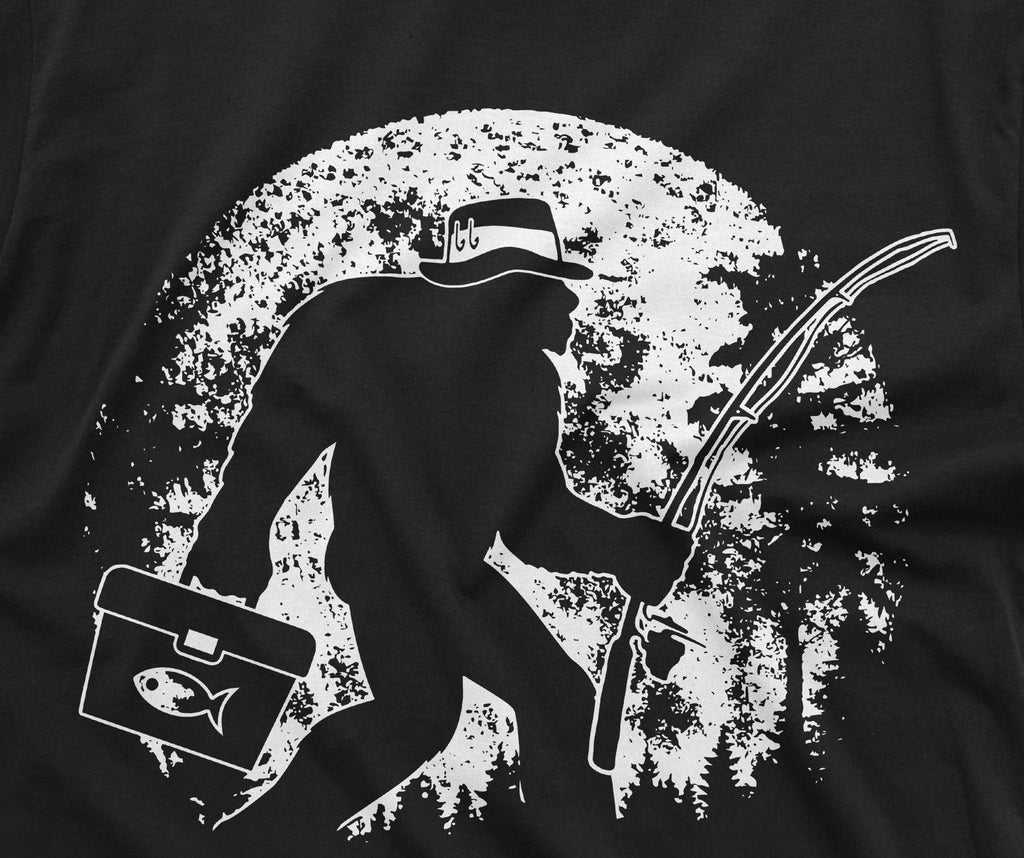 Men's Fishing Bigfoot T-Shirt | Fisherman Funny Outdoor product image 2