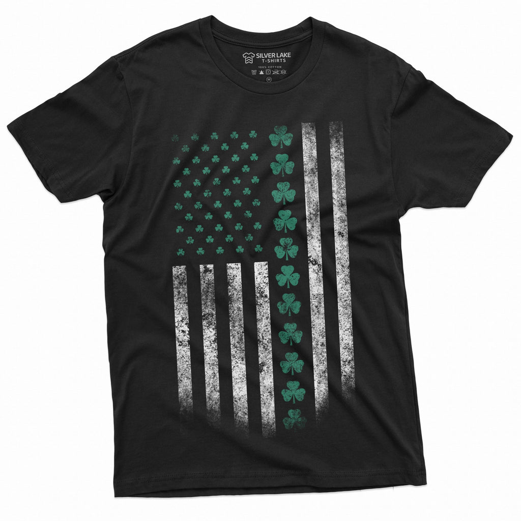 St. Patrick's Day American Irish Flag Clover Shamrock Mens product image 1