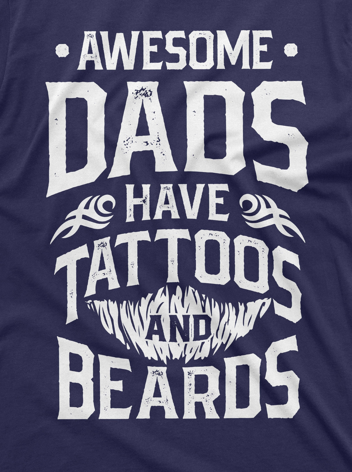 Mens Beard and Tattoo Birthday Gift Fathers Day Shirt product image 2