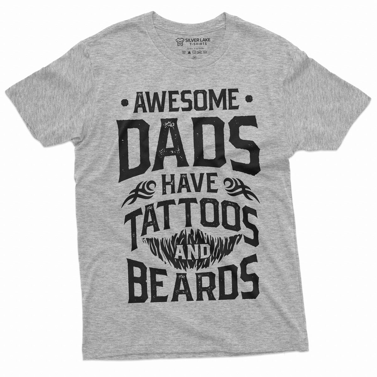 Mens Beard and Tattoo Birthday Gift Fathers Day Shirt product image 8