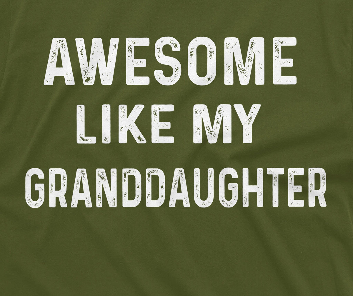 Awesome Like My Granddaughter T-shirt Mens Grandpa Gift product image 5