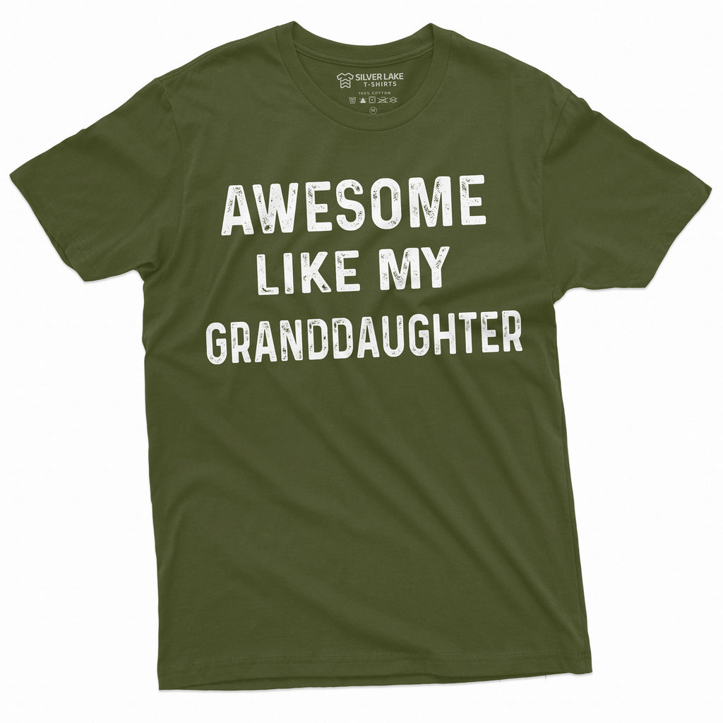 Awesome Like My Granddaughter T-shirt Mens Grandpa Gift product image 3