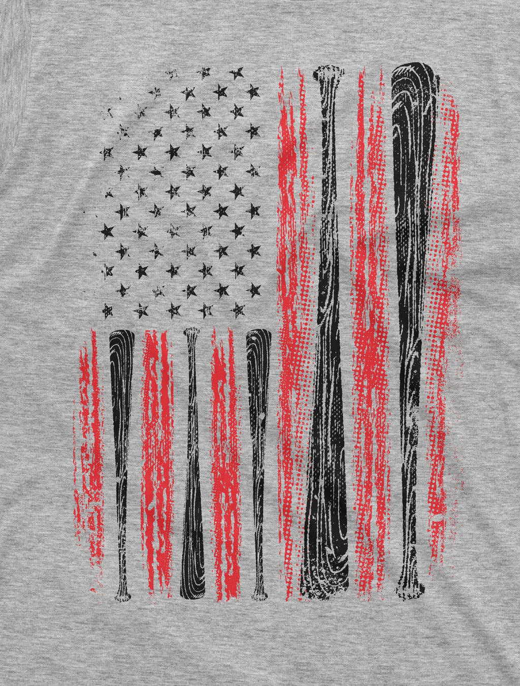 Men's Baseball USA Flag T-shirt Bat American Sports Shirt product image 3