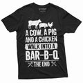 BBQ T-shirt Mens Funny Cow Pig Chicken Story Tee shirt Dad product image 1