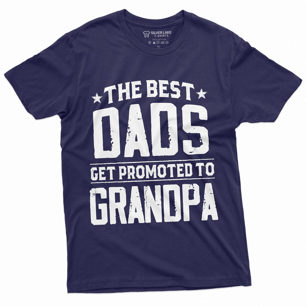 Men's Best Dads Get promoted to Grandpa T-shirt Grandfather product image 1