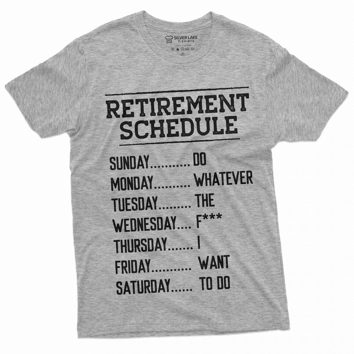 Funny Retirement Schedule T-shirt Retired Grandpa Dad product image 4