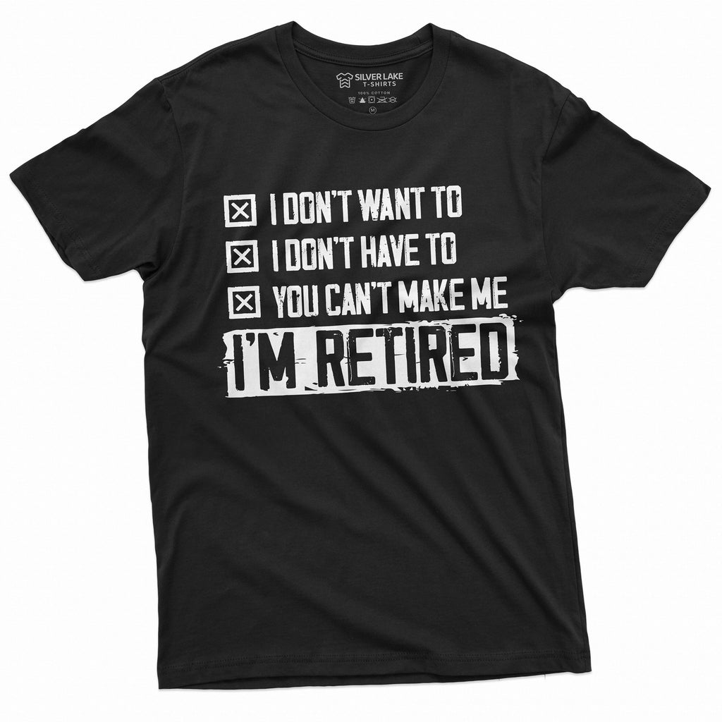 Retirement T-shirt Mens Retired Dad Mom Grandpa Grandma product image 1