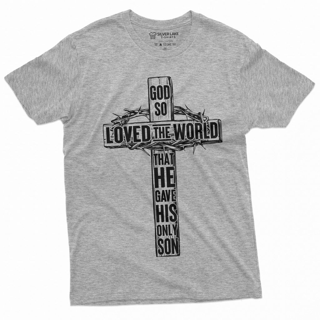 Jesus T-shirt Christian Tee Cross Shirt Unisex Mens Womens product image 4