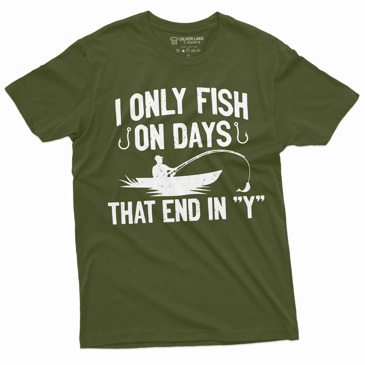 Men's Funny Fishing Shirt I only Fish Humor Tee Fathers day product image 7