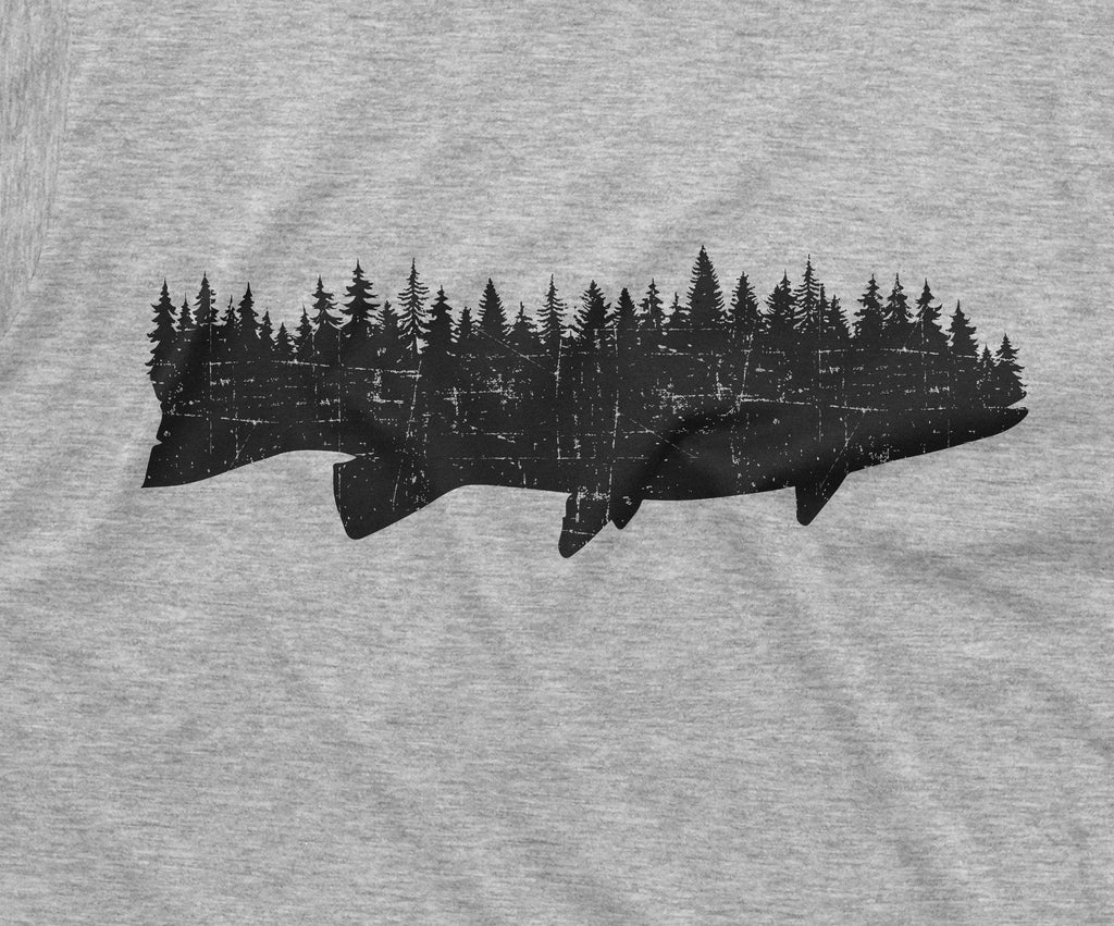 Men's Flora Fauna Fishing Forest T-shirt Nature Tee Shirt product image 6