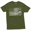 Men's Hunting Fishing Shirt USA Flag Nature Camo Father Dad product image 1