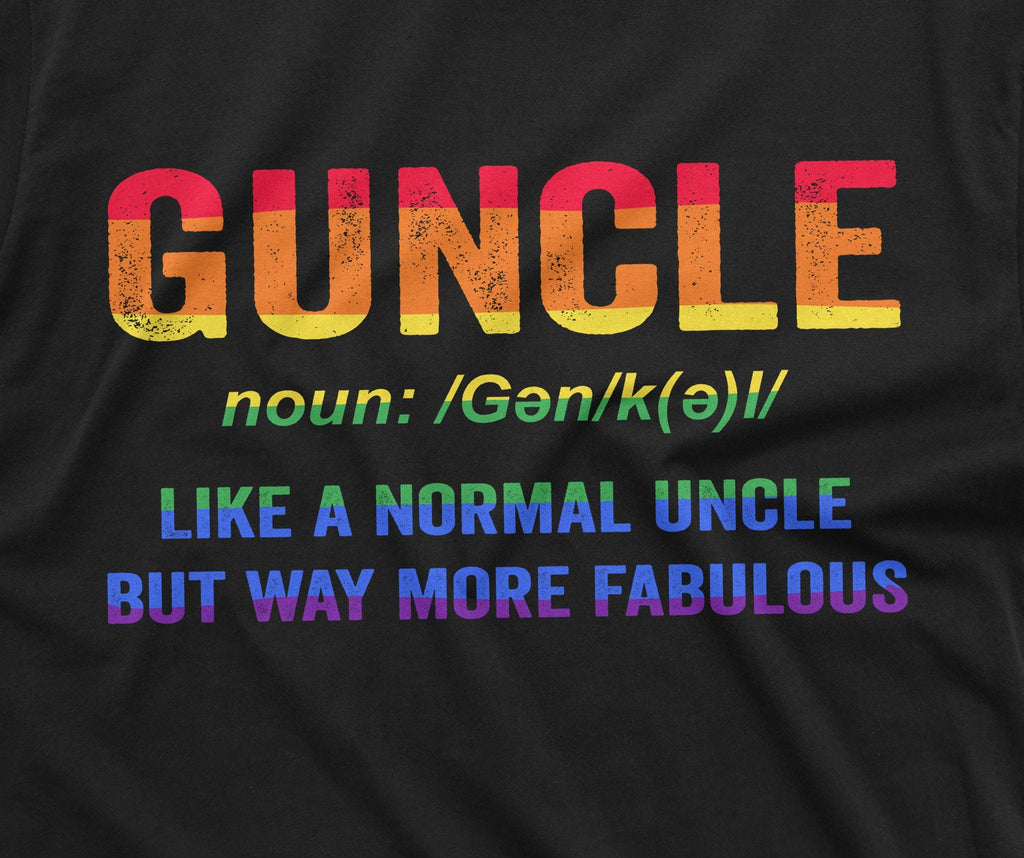 Men's fabulous Gay Uncle Funny Tee Shirt LGBTQ Guncle for product image 2