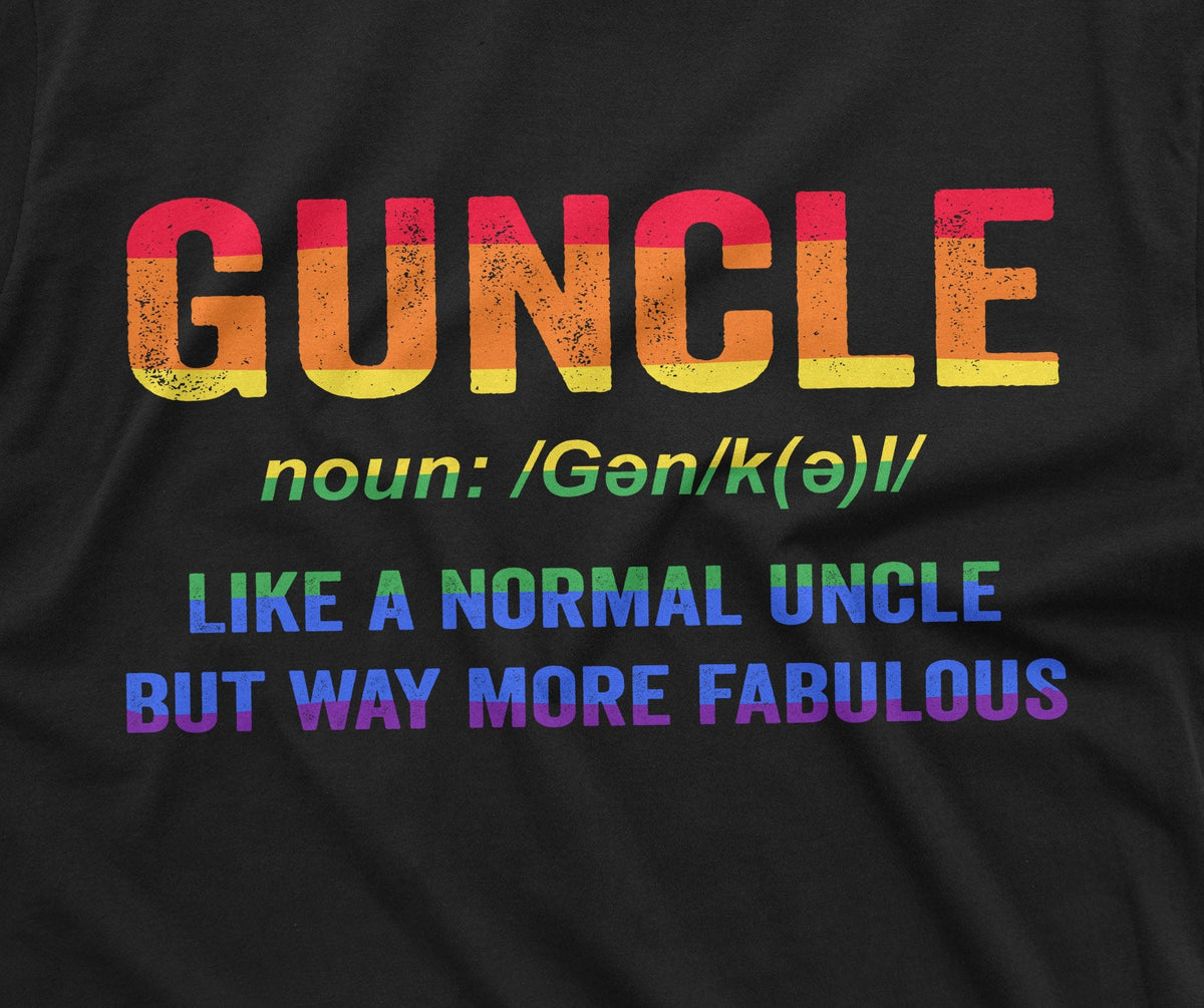 Men's fabulous Gay Uncle Funny Tee Shirt LGBTQ Guncle for product image 2