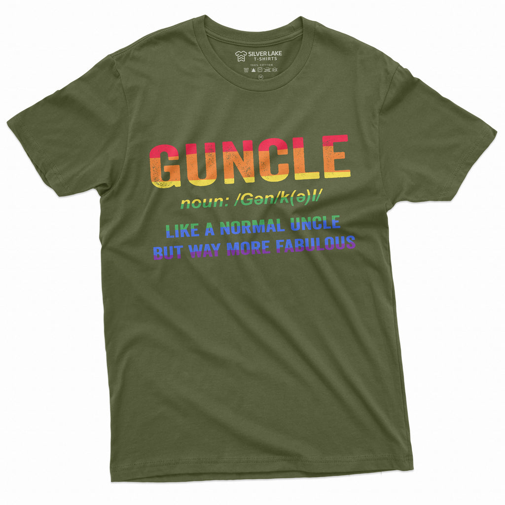 Men's fabulous Gay Uncle Funny Tee Shirt LGBTQ Guncle for product image 3