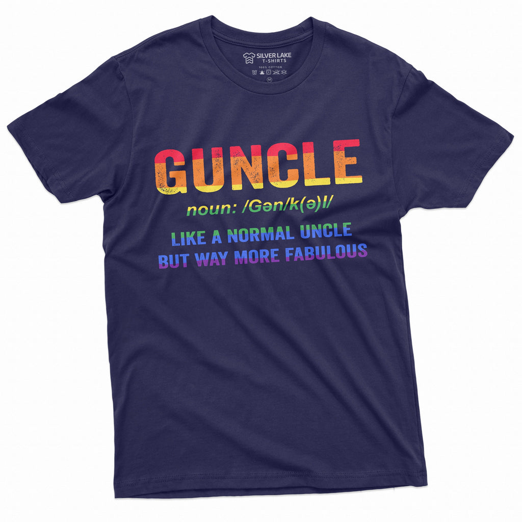Men's fabulous Gay Uncle Funny Tee Shirt LGBTQ Guncle for product image 4