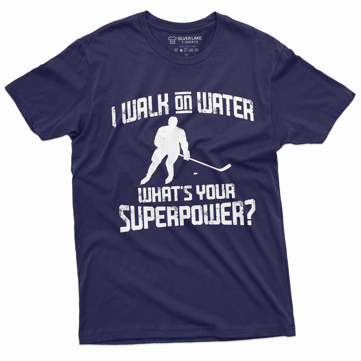 Men's Ice Hockey T-shirt Sports Funny Tee I can walk on product image 4
