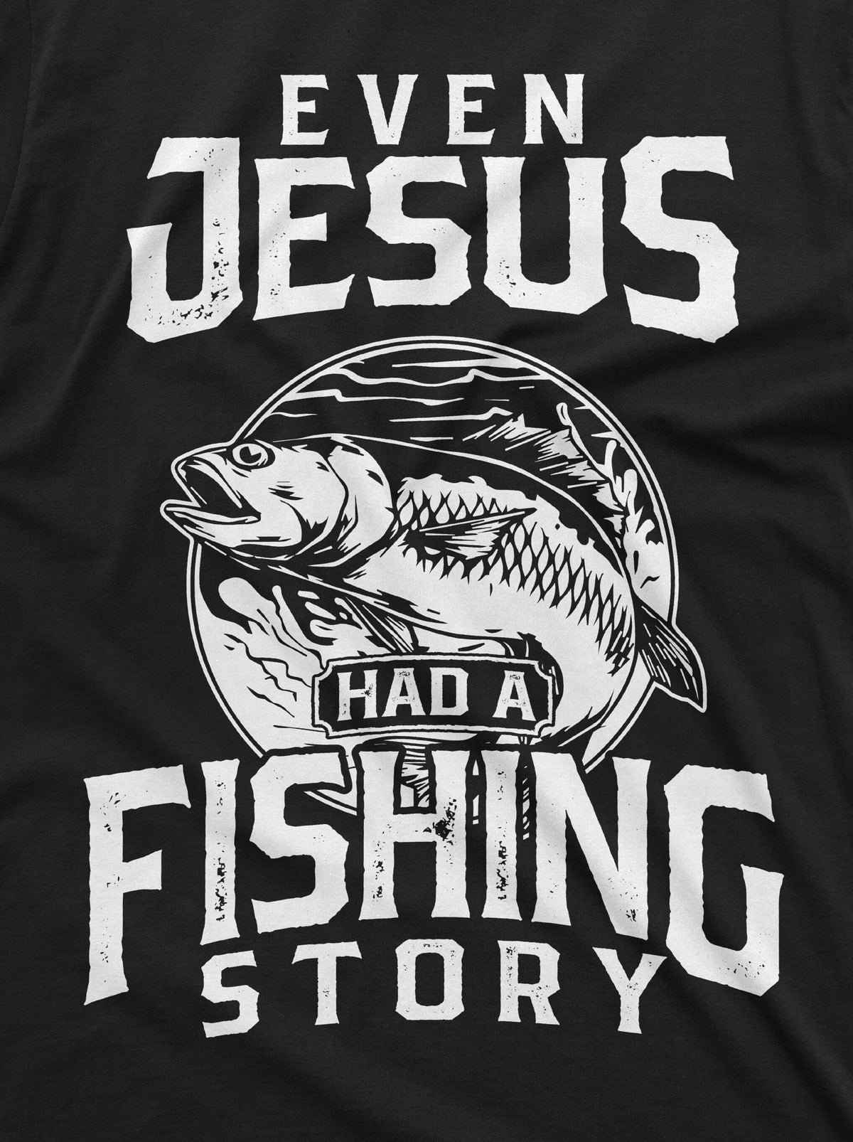 Men's Fishing Story T-shirt Jesus Funny Shirt Fisherman product image 3