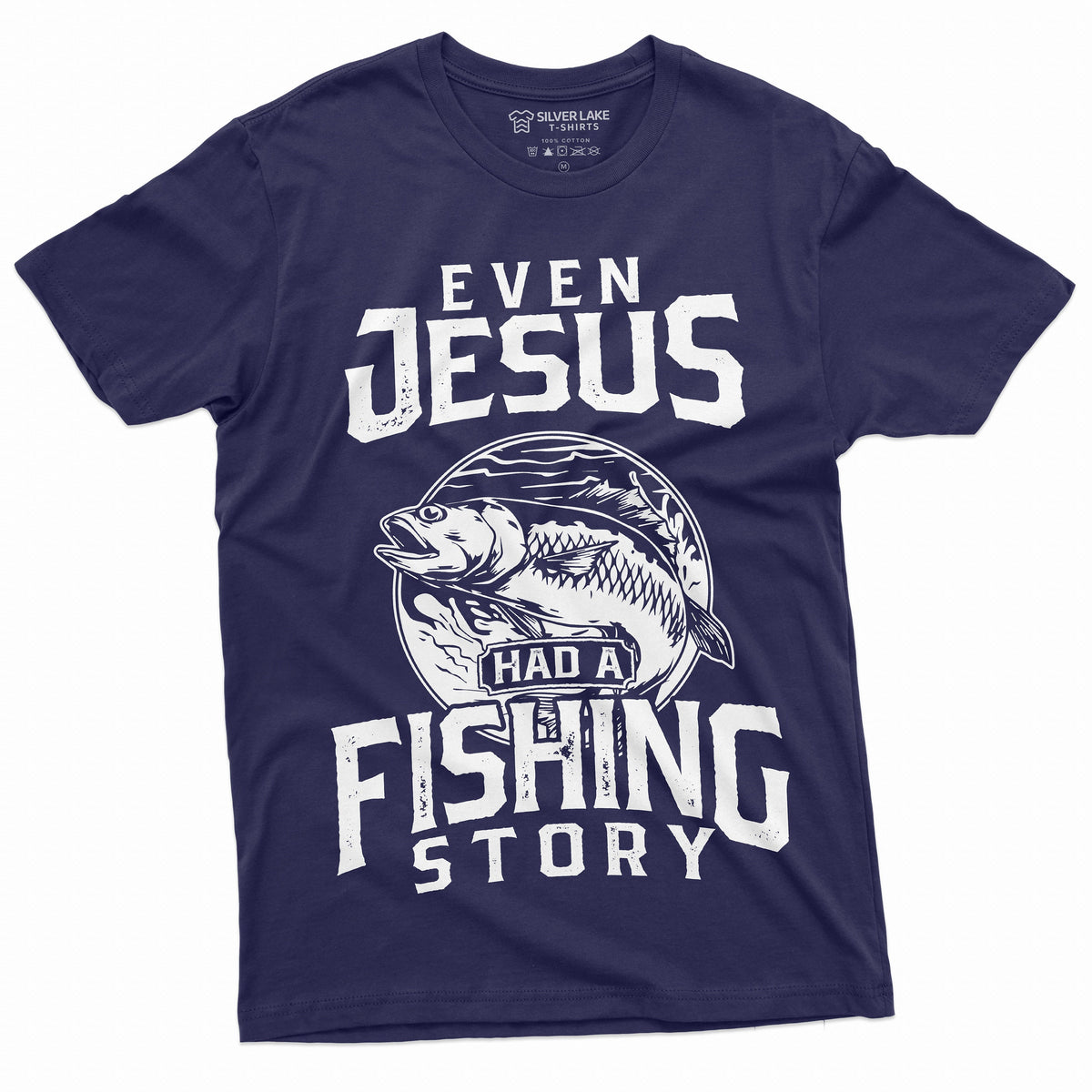 Men's Fishing Story T-shirt Jesus Funny Shirt Fisherman product image 1