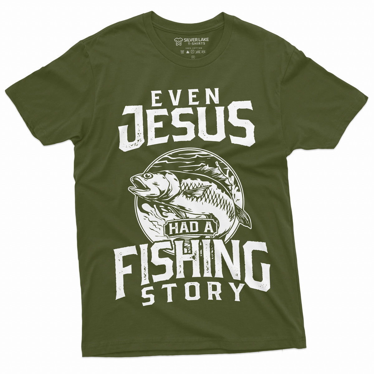 Men's Fishing Story T-shirt Jesus Funny Shirt Fisherman product image 5