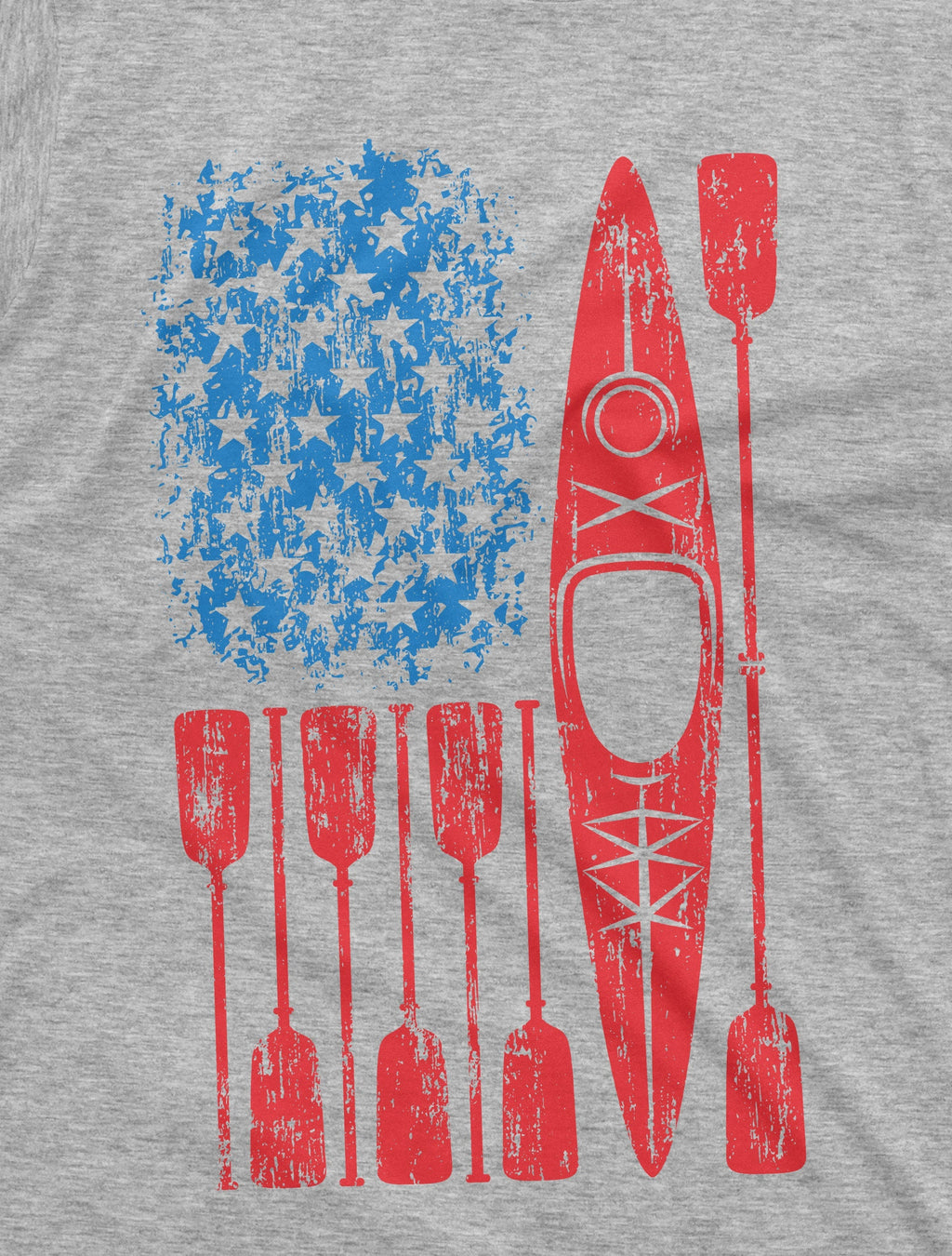 US Flag Kayaking T-shirt Kayak Sports Unisex Mens Womens product image 4