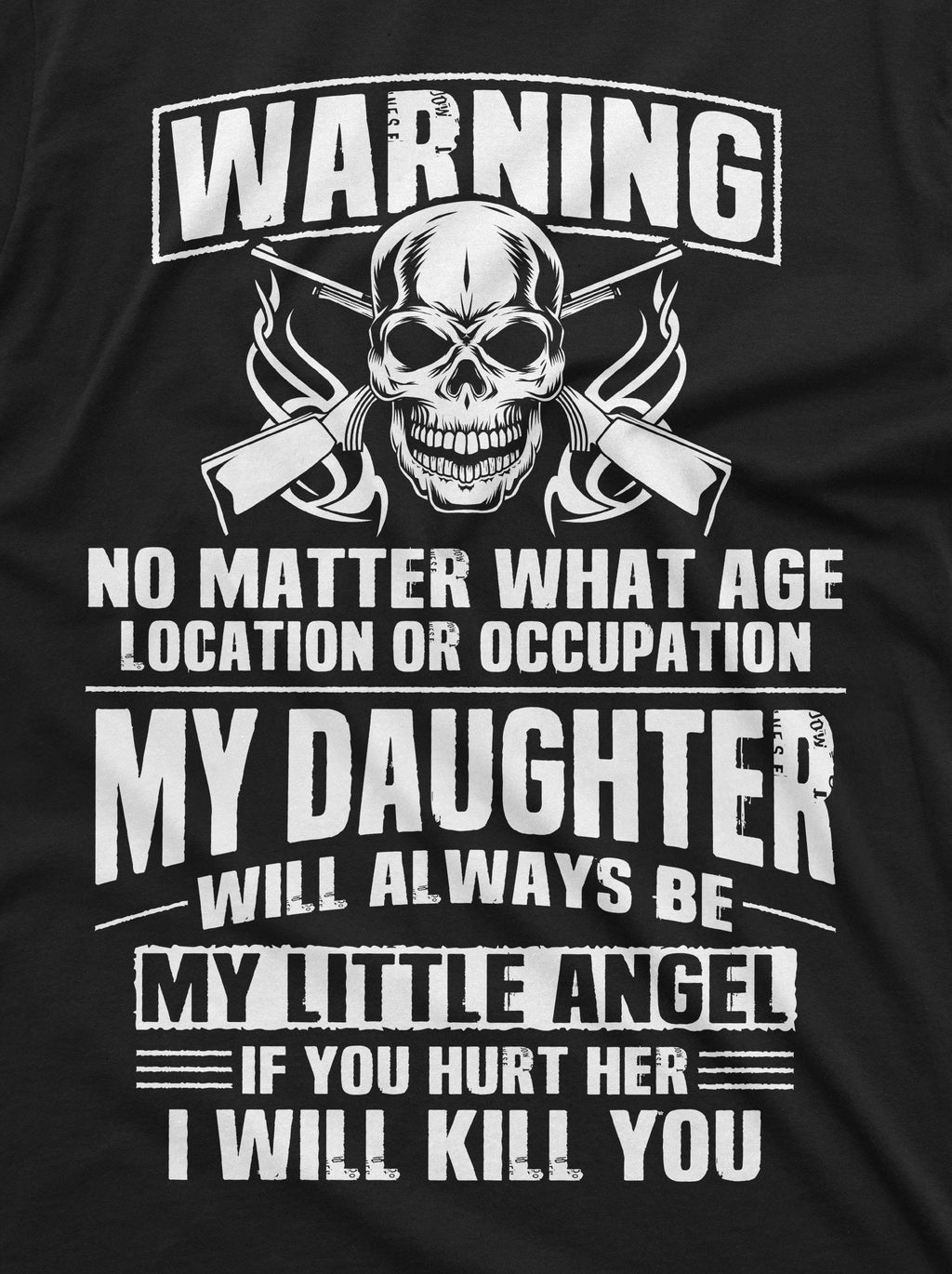 Men's Fathers day Dad Daughter T-shirt my Little Angel Papa product image 2