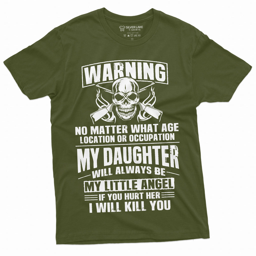 Men's Fathers day Dad Daughter T-shirt my Little Angel Papa product image 5