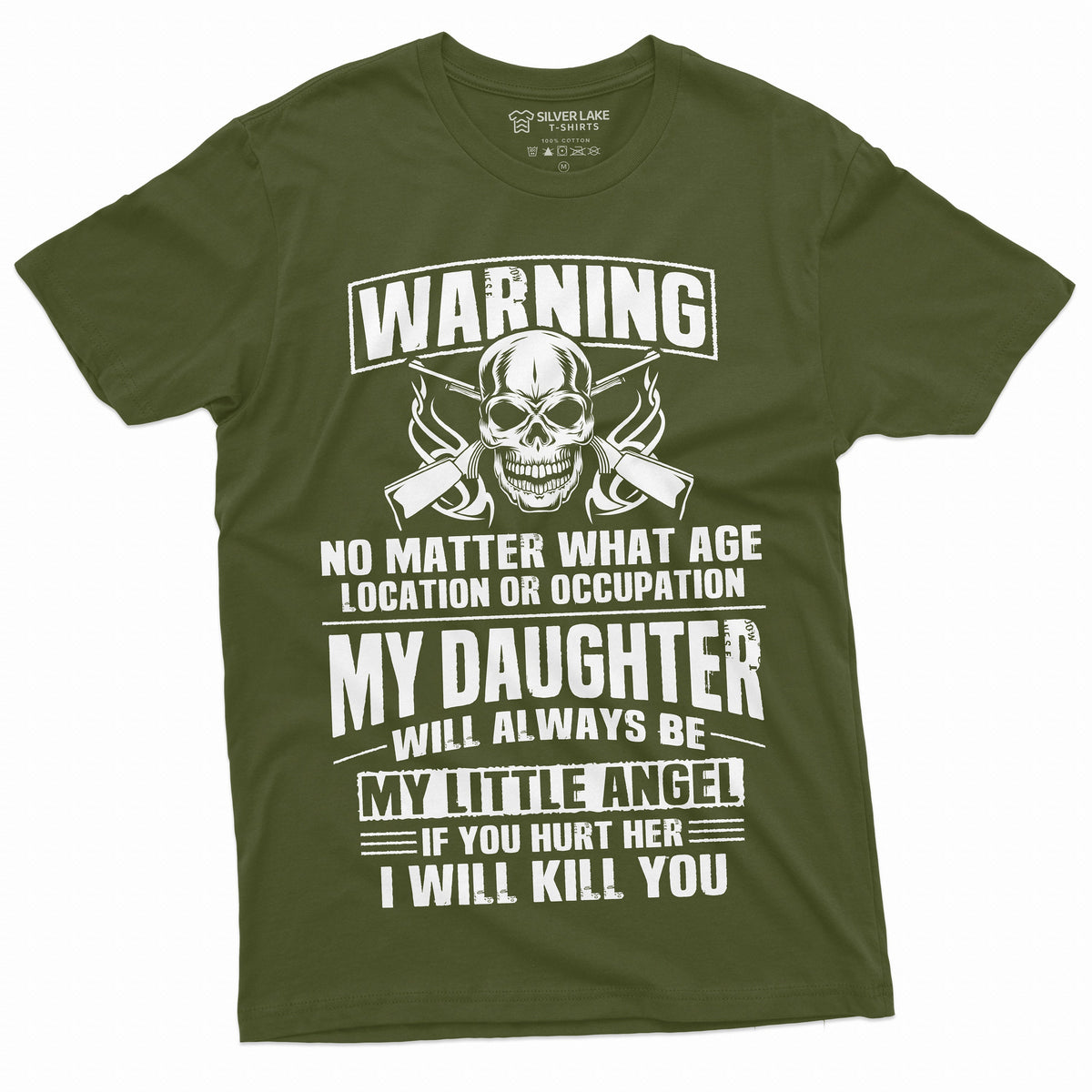Men's Fathers day Dad Daughter T-shirt my Little Angel Papa product image 5